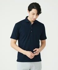 MKKHS58090 MK MICHEL KLEIN HOMME(MKミッシェルクランオム) ポロシャツ / サッカーストライプジャージ ネイビー(58)