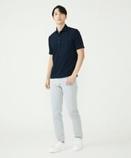 MKKHS58090 MK MICHEL KLEIN HOMME(MKミッシェルクランオム) ポロシャツ / サッカーストライプジャージ ネイビー(58)