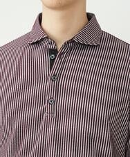 MKKHS58090 MK MICHEL KLEIN HOMME(MKミッシェルクランオム) ポロシャツ / サッカーストライプジャージ パープル(77)