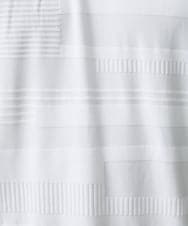 MKKHU61059 MK MICHEL KLEIN HOMME(MKミッシェルクランオム) カットソー / ジャガードマルチボーダー ホワイト(90)