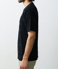 MKKHU61059 MK MICHEL KLEIN HOMME(MKミッシェルクランオム) カットソー / ジャガードマルチボーダー ブラック(94)