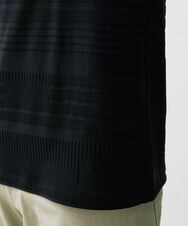 MKKHU61059 MK MICHEL KLEIN HOMME(MKミッシェルクランオム) カットソー / ジャガードマルチボーダー ブラック(94)