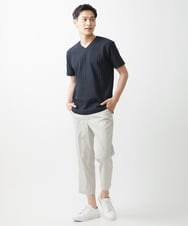 MKKHV53059 MK MICHEL KLEIN HOMME(MKミッシェルクランオム) 【大きいサイズあり】ＶネックＴシャツ/アソートリンクス ネイビー