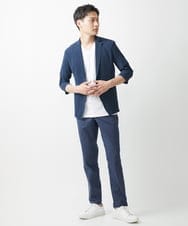 MKKHV53059 MK MICHEL KLEIN HOMME(MKミッシェルクランオム) 【大きいサイズあり】ＶネックＴシャツ/アソートリンクス ホワイト