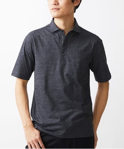 MKKHV68120 MK MICHEL KLEIN HOMME 【ON/OFF対応】BREATH MESH ポロシャツ