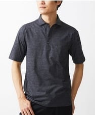 MKKHV68120 MK MICHEL KLEIN HOMME(MKミッシェルクランオム) 【ON/OFF対応】BREATH MESH ポロシャツ ネイビー