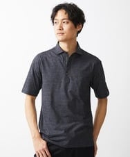 MKKHV68120 MK MICHEL KLEIN HOMME(MKミッシェルクランオム) 【ON/OFF対応】BREATH MESH ポロシャツ ネイビー