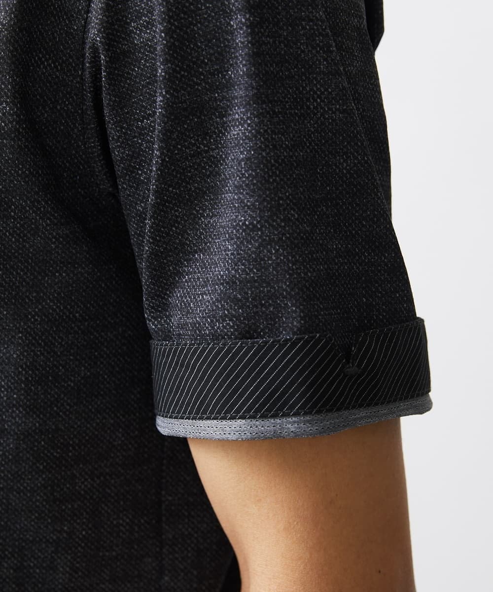 MKKHV68120 MK MICHEL KLEIN HOMME(MKミッシェルクランオム) 【ON/OFF対応】BREATH MESH ポロシャツ ネイビー