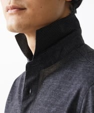 MKKHV68120 MK MICHEL KLEIN HOMME(MKミッシェルクランオム) 【ON/OFF対応】BREATH MESH ポロシャツ ネイビー