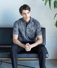 MKKHV68120 MK MICHEL KLEIN HOMME(MKミッシェルクランオム) 【ON/OFF対応】BREATH MESH ポロシャツ グレー