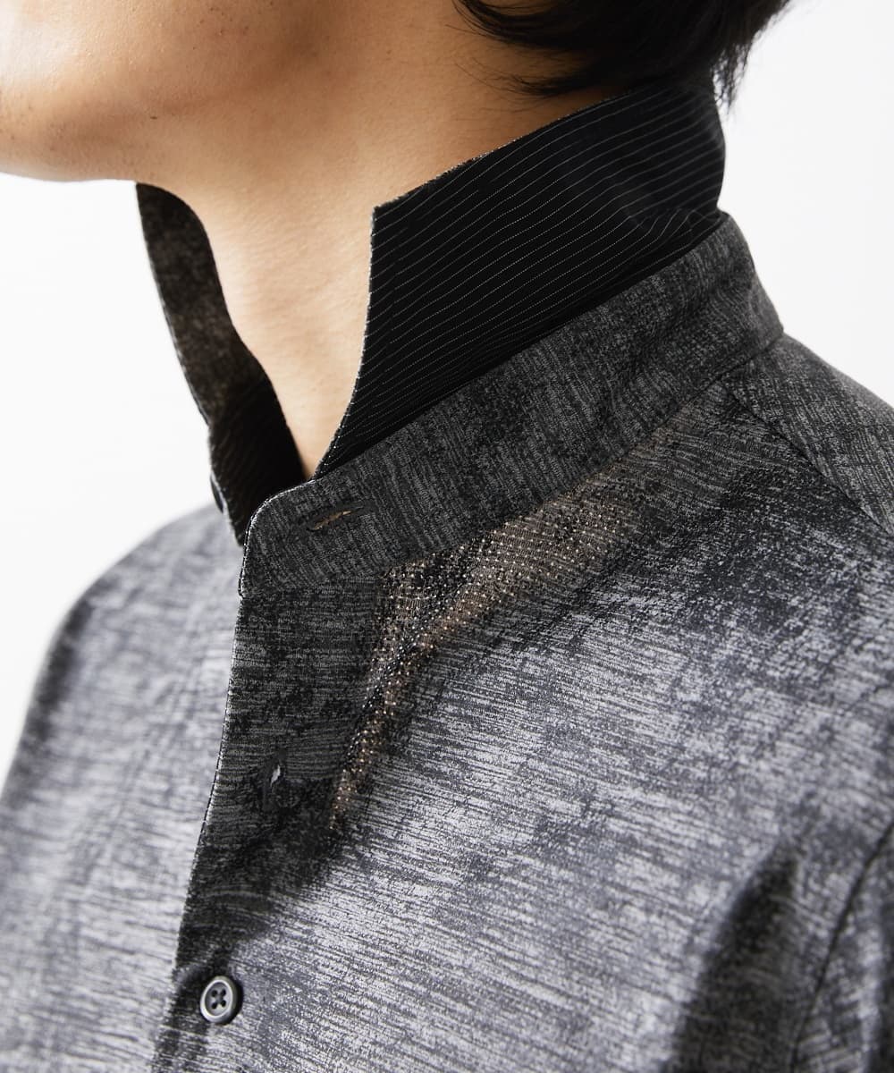 MKKHV68120 MK MICHEL KLEIN HOMME(MKミッシェルクランオム) 【ON/OFF対応】BREATH MESH ポロシャツ グレー