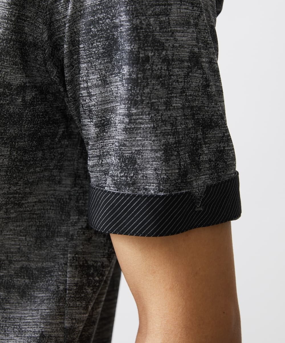 MKKHV68120 MK MICHEL KLEIN HOMME(MKミッシェルクランオム) 【ON/OFF対応】BREATH MESH ポロシャツ グレー