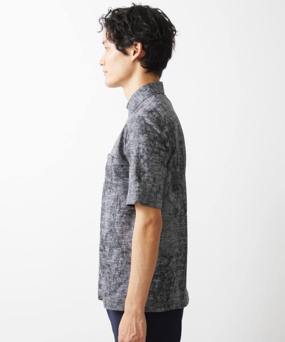 MKKHV68120 MK MICHEL KLEIN HOMME(MKミッシェルクランオム) 【ON/OFF対応】BREATH MESH ポロシャツ グレー