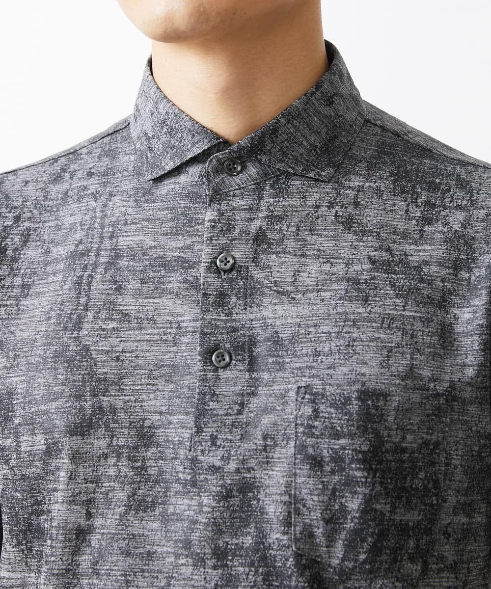 MKKHV68120 MK MICHEL KLEIN HOMME(MKミッシェルクランオム) 【ON/OFF対応】BREATH MESH ポロシャツ グレー