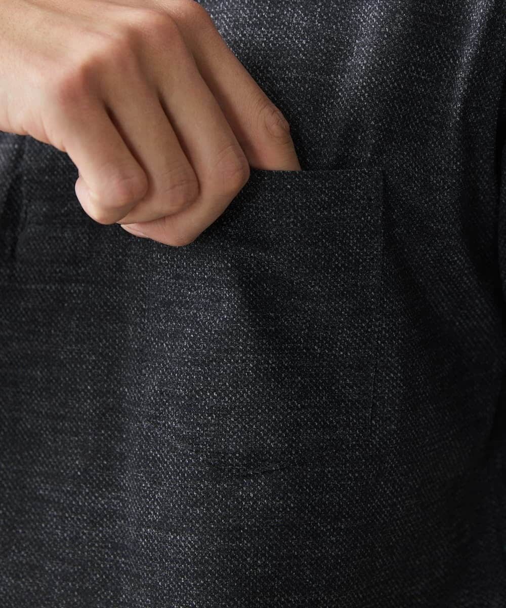 MKKHV68120 MK MICHEL KLEIN HOMME(MKミッシェルクランオム) 【ON/OFF対応】BREATH MESH ポロシャツ ダークグレー