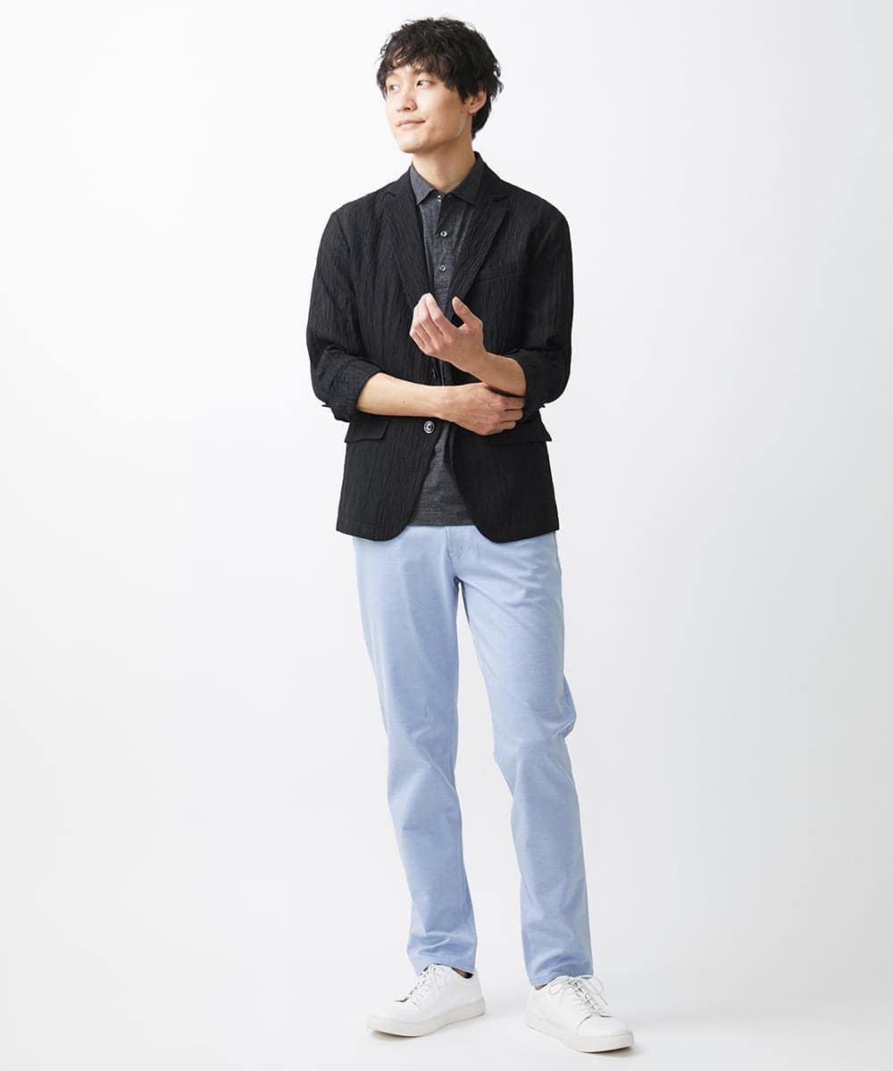 MKKHV68120 MK MICHEL KLEIN HOMME(MKミッシェルクランオム) 【ON/OFF対応】BREATH MESH ポロシャツ ダークグレー