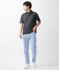 MKKHV68120 MK MICHEL KLEIN HOMME(MKミッシェルクランオム) 【ON/OFF対応】BREATH MESH ポロシャツ ダークグレー