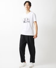 MKKHX06069 MK MICHEL KLEIN HOMME(MKミッシェルクランオム) 【大きいサイズあり】Tシャツ/風景プリント ホワイト