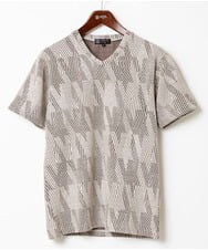 MKKHX23069 MK MICHEL KLEIN HOMME(MKミッシェルクランオム) 【大きいサイズあり】カットソー/ジオメトリックジャガード オレンジ
