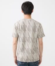 MKKHX23069 MK MICHEL KLEIN HOMME(MKミッシェルクランオム) 【大きいサイズあり】カットソー/ジオメトリックジャガード オレンジ