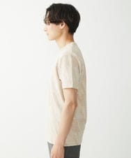 MKKHX23069 MK MICHEL KLEIN HOMME(MKミッシェルクランオム) 【大きいサイズあり】カットソー/ジオメトリックジャガード アイボリー