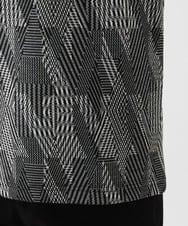 MKKHX23069 MK MICHEL KLEIN HOMME(MKミッシェルクランオム) 【大きいサイズあり】カットソー/ジオメトリックジャガード ブラック