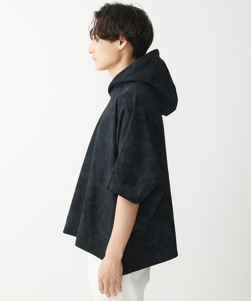 MKKHX37120 MK MICHEL KLEIN HOMME(MKミッシェルクランオム) ブリーチドルマンパーカー ネイビー