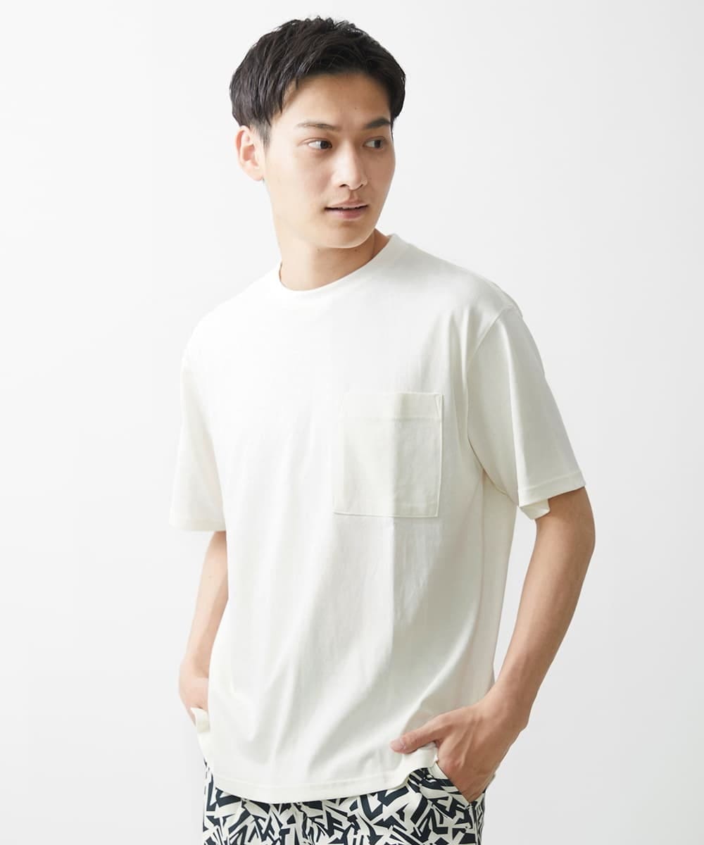 MKKHX40059 MK MICHEL KLEIN HOMME(MKミッシェルクランオム) 【WEB限定】WETPROTECTカットソー ホワイト