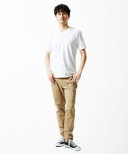 MKKIA31050 MK MICHEL KLEIN HOMME(MKミッシェルクランオム) 【接触冷感】ブレードジャガードカットソー ホワイト