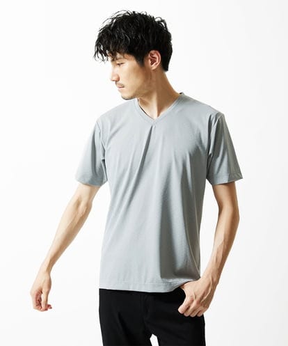 MKKIA31050 MK MICHEL KLEIN HOMME 【接触冷感】ブレードジャガードカットソー