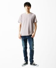 MKKIA32050 MK MICHEL KLEIN HOMME(MKミッシェルクランオム) 【接触冷感】ティサ―ジュジャガードカットソー ラベンダー