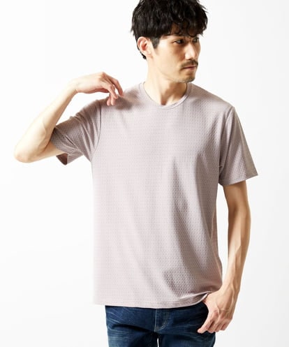 MKKIA32050 MK MICHEL KLEIN HOMME 【接触冷感】ティサ―ジュジャガードカットソー
