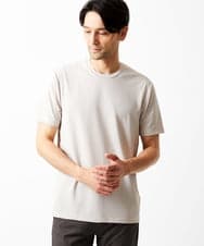 MKKIA32050 MK MICHEL KLEIN HOMME(MKミッシェルクランオム) 【接触冷感】ティサ―ジュジャガードカットソー ライトグレー