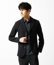 MKKIA53110 MK MICHEL KLEIN HOMME(MKミッシェルクランオム) ブラックストライプカラーポロシャツ ブラック