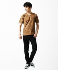 MKKIC01055 MK MICHEL KLEIN HOMME(MKミッシェルクランオム) 【洗える】ジャガードカットソー ベージュ