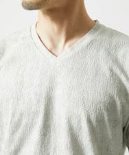 MKKIC01055 MK MICHEL KLEIN HOMME(MKミッシェルクランオム) 【洗える】ジャガードカットソー ホワイト