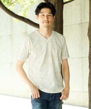 MKKIC01055 MK MICHEL KLEIN HOMME(MKミッシェルクランオム) 【洗える】ジャガードカットソー ホワイト
