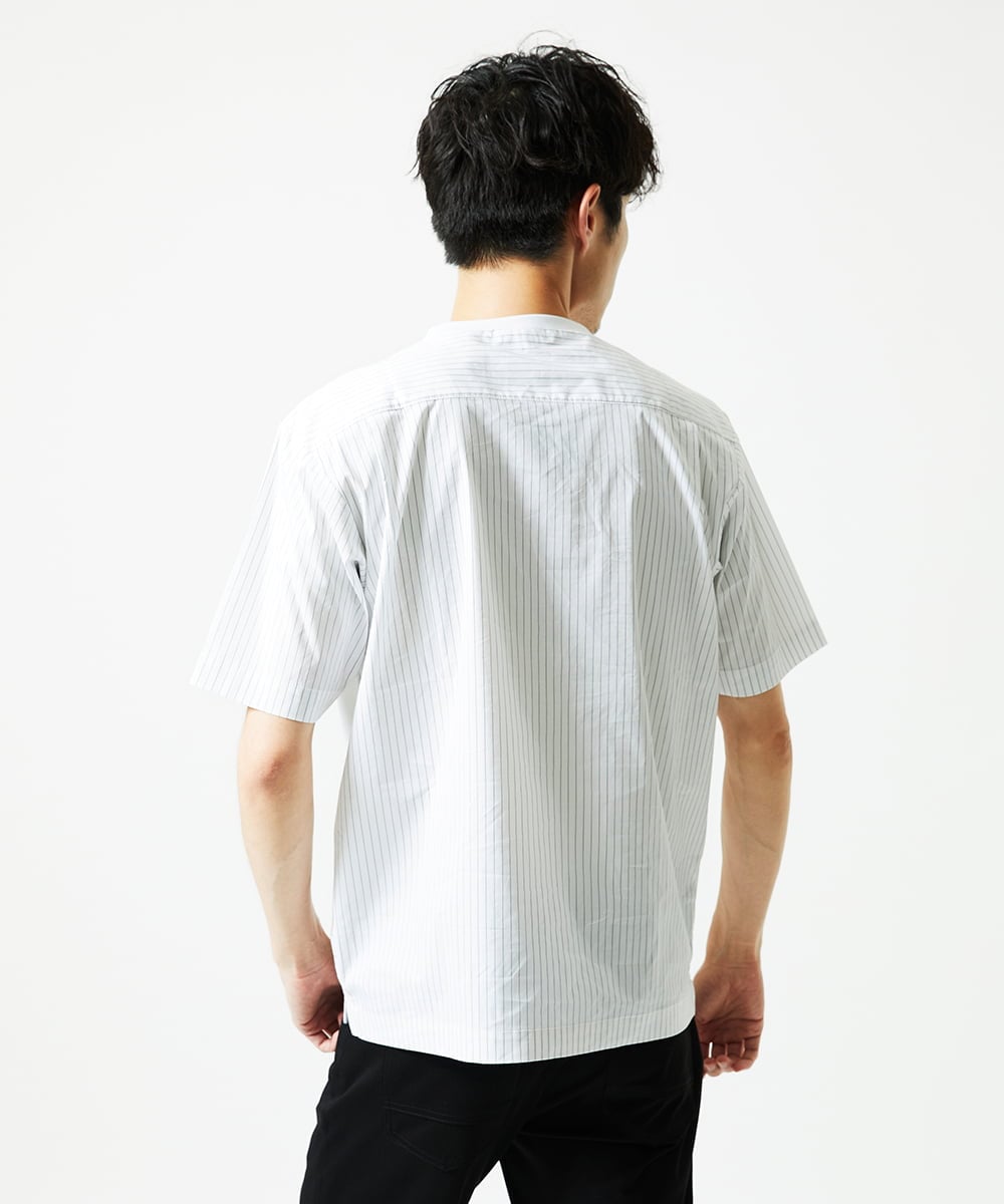 MKKIC02069 MK MICHEL KLEIN HOMME(MKミッシェルクランオム) 【洗える】ドッキングデザインカットソー ライトグレー