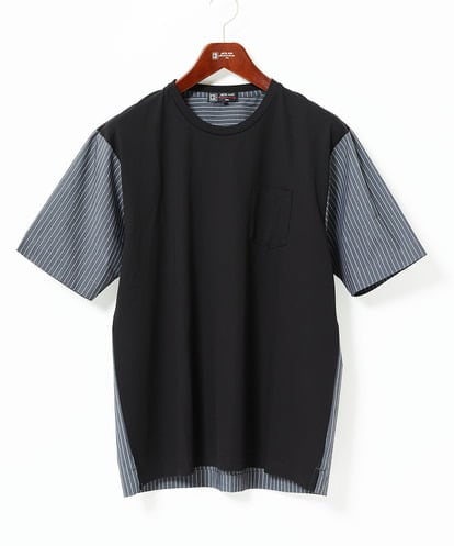 MKKIC02069 MK MICHEL KLEIN HOMME 【洗える】ドッキングデザインカットソー