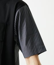 MKKIC02069 MK MICHEL KLEIN HOMME(MKミッシェルクランオム) 【洗える】ドッキングデザインカットソー ブラック