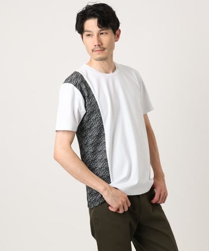 MKKIC05069 MK MICHEL KLEIN HOMME サイドデザイン切替えカットソー