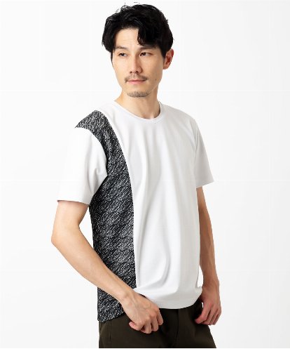 MKKIC05069 MK MICHEL KLEIN HOMME サイドデザイン切替えカットソー