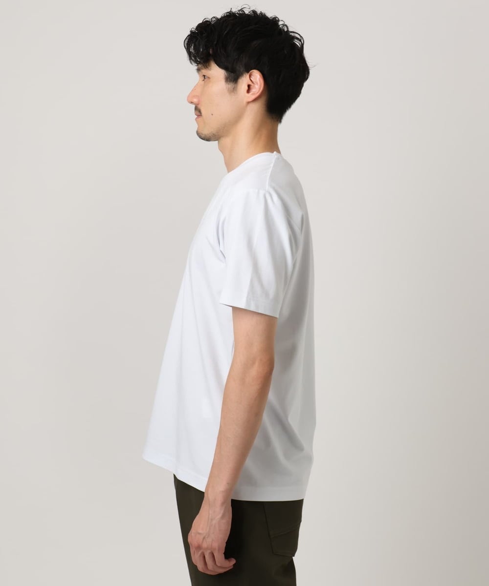 MKKIC05069 MK MICHEL KLEIN HOMME(MKミッシェルクランオム) サイドデザイン切替えカットソー ホワイト