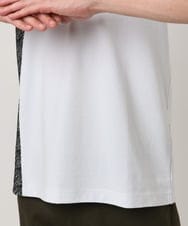 MKKIC05069 MK MICHEL KLEIN HOMME(MKミッシェルクランオム) サイドデザイン切替えカットソー ホワイト