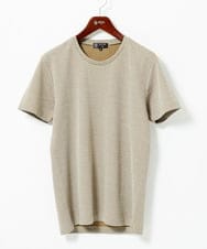 MKKIC18059 MK MICHEL KLEIN HOMME(MKミッシェルクランオム) 【洗える】ワッフルカットソー カーキ