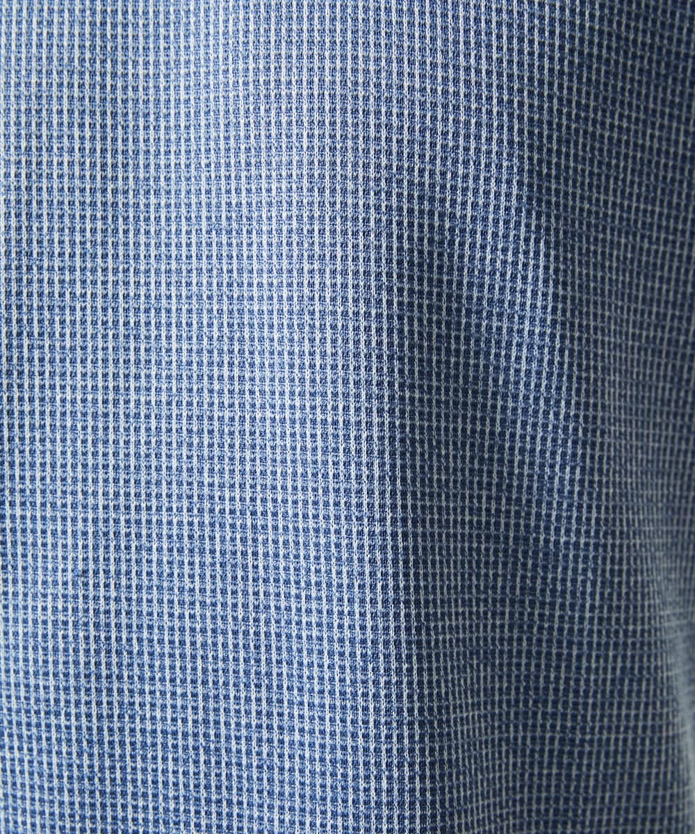 MKKIC18059 MK MICHEL KLEIN HOMME(MKミッシェルクランオム) 【洗える】ワッフルカットソー ブルー