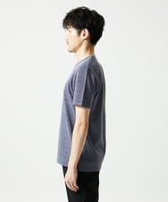 MKKIC18059 MK MICHEL KLEIN HOMME(MKミッシェルクランオム) 【洗える】ワッフルカットソー ネイビー