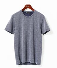 MKKIC18059 MK MICHEL KLEIN HOMME(MKミッシェルクランオム) 【洗える】ワッフルカットソー ネイビー