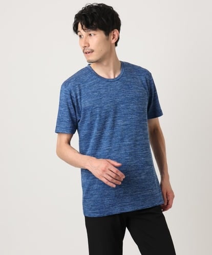 MKKIC19059 MK MICHEL KLEIN HOMME メランジ調クルーネックTシャツ