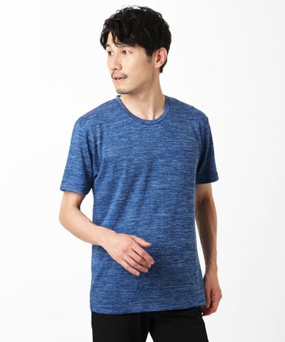 MKKIC19059 MK MICHEL KLEIN HOMME メランジ調クルーネックTシャツ